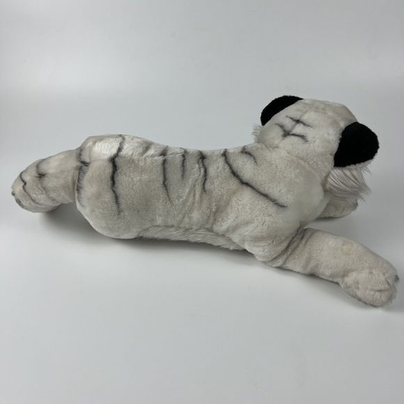 FAO Schwartz 2004 Realistic White Asian Tiger Pink Eyes Stuffed Animal 17” Rare* - Picture 4 of 16